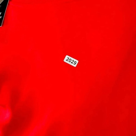 NEW City Lab Crewneck Sweatshirt Heavy Fleece Long Sleeve Pullover Red Mens S - Picture 3 of 6